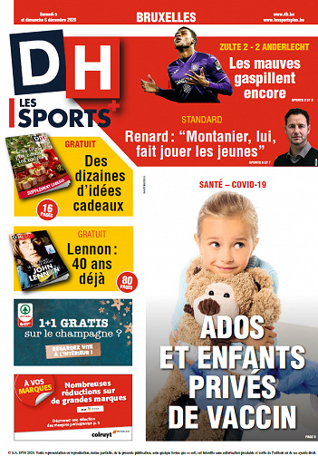 La Dernière Heure-Bruxelles - Samedi 5 et Dimanche 6 Décembre 2020