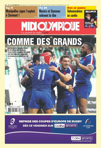 Midi Olympique Rouge - 7 Décembre 2020