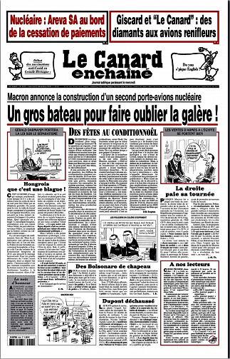 Le Canard enchaîné - 09  Décembre 2020