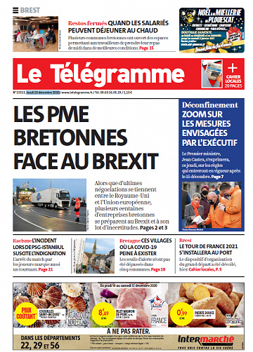 Le Télégramme Brest - Jeudi 10 décembre 2020
