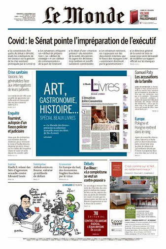 Le Monde du Vendredi 11 Décembre 2020