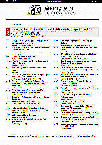 MEDIAPART du Jeudi 10 Decembre 2020