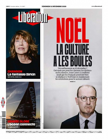 Libération du Vendredi 11 Décembre 2020