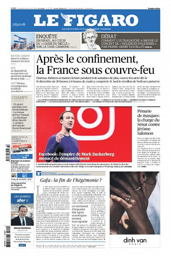 Le Figaro du Vendredi 11 Décembre 2020