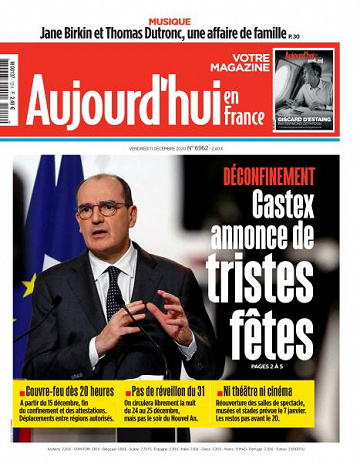 Aujourd’hui en France - 11 Décembre 2020