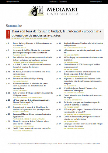 Mediapart Du Vendredi 11 Décembre 2020