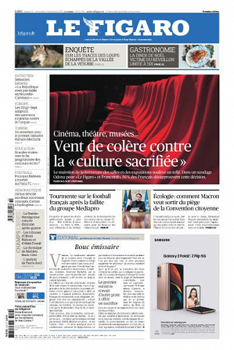 Le Figaro du Vendredi 11 Décembre 2020