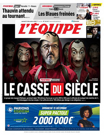 L’equipe du Samedi 12 Décembre 2020