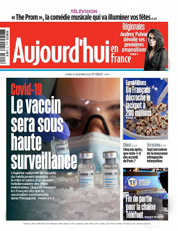 Aujourd'hui en France - Samedi 12 Décembre 2020