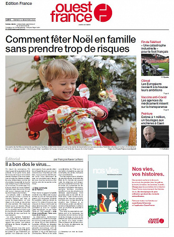 Ouest France - Samedi 12 Décembre 2020