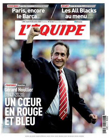 L’equipe du Mardi 15 Décembre 2020