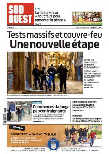 Sud Ouest - Gironde - Mardi 15 Décembre 2020