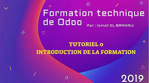 Formation technique de Odoo - Ismail EL BAKKALI