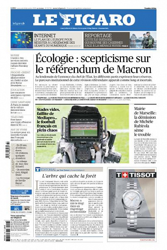 Le Figaro du Mercredi 16 Décembre 2020