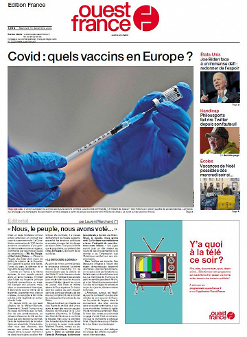 Ouest France - Mercredi 16 Décembre 2020