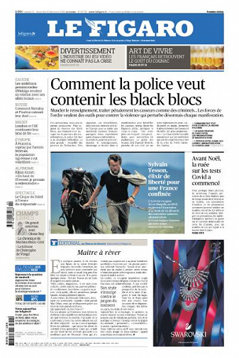 Le Figaro du Samedi 19 et Dimanche 20 Décembre 2020