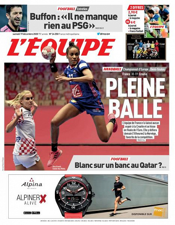 L’equipe du Samedi 19 Décembre 2020