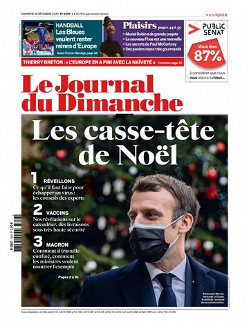 Le Journal du Dimanche - 20 Décembre 2020