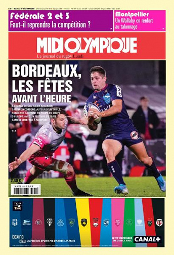 Midi Olympique Rouge - 21 Décembre 2020