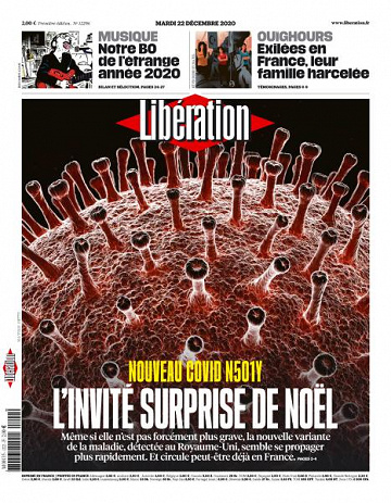 Libération du Mardi 22 Décembre 2020
