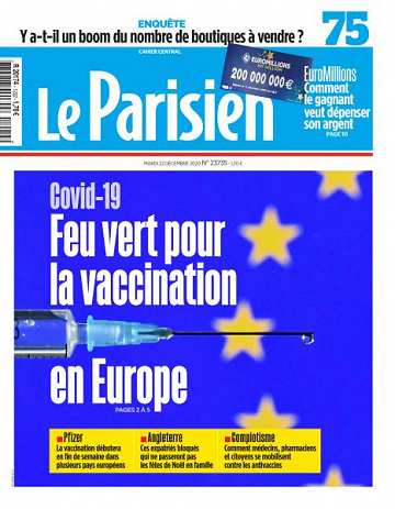 Le Parisien du Mardi 22 Décembre 2020