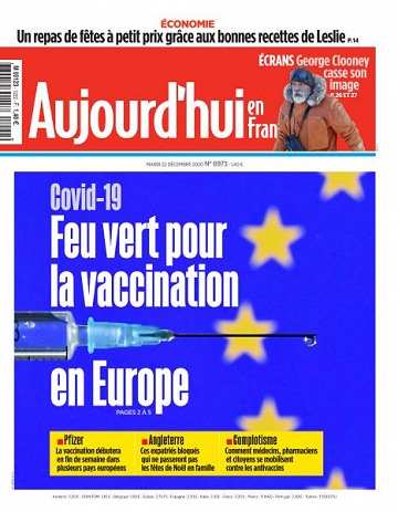 Aujourd’hui en France - 22 Décembre 2020