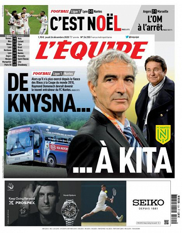 L’equipe du Jeudi 24 Décembre 2020