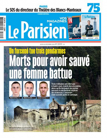 Le Parisien du Jeudi 24 Décembre 2020