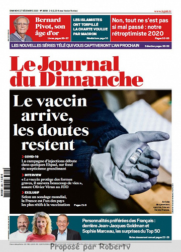 Le Journal du Dimanche N°3859 - 27 Décembre 2020
