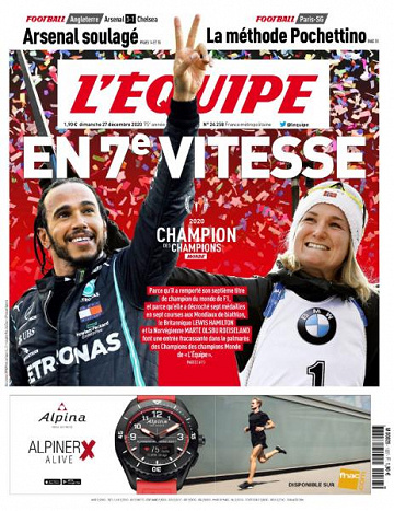 L’equipe du Dimanche 27 Décembre 2020