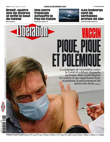 Libération du Lundi 28 Décembre 2020
