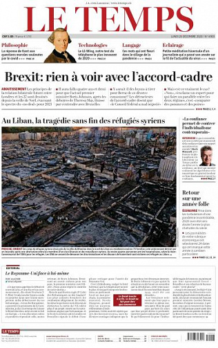 Le Temps - 28 Décembre 2020