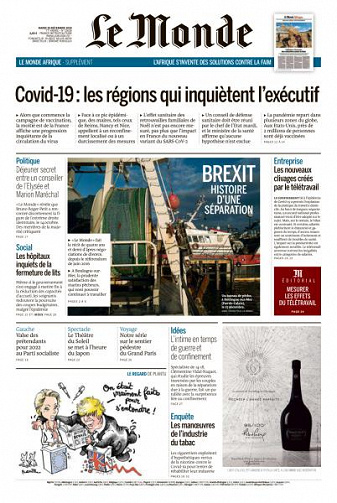 Le Monde du Mardi 29 Décembre 2020