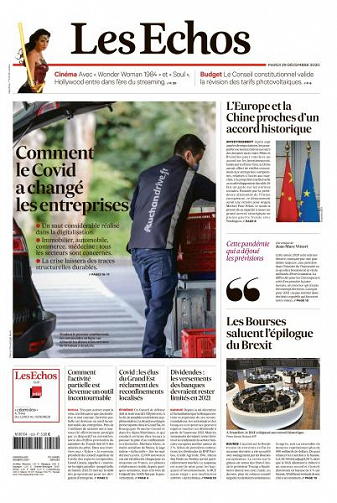 Les Echos du Mardi 29 Décembre 2020