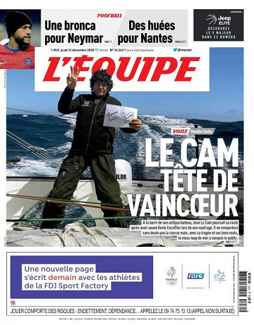 L’equipe du Jeudi 31 Décembre 2020