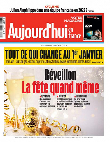 Aujourd’hui en France - 31 Décembre 2020