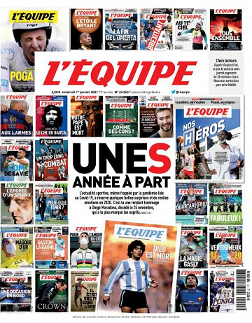 L’equipe du Vendredi 1er Janvier 2021