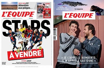 Pack L’Equipe + L’Equipe Magazine - Samedi 2 Janvier 2021