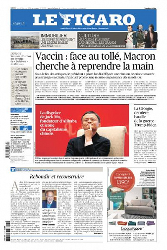 Le Figaro du Mardi 5 Janvier 2021