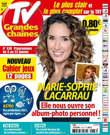 TV Grandes chaînes - 9 Janvier 2021