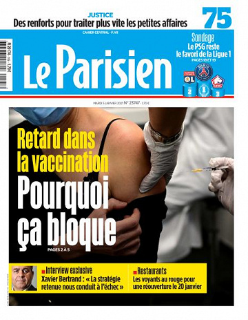 Le Parisien du Mardi 5 Janvier 2021