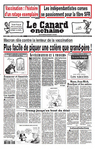 Le Canard enchaîné N°5226 - 6 Janvier 2021