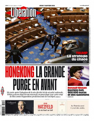 Libération du Jeudi 7 Janvier 2021