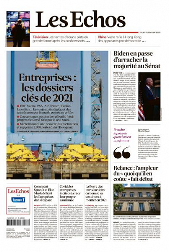 Les Echos du Jeudi 7 Janvier 2021