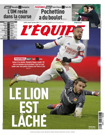 L’equipe du Jeudi 7 Janvier 2021