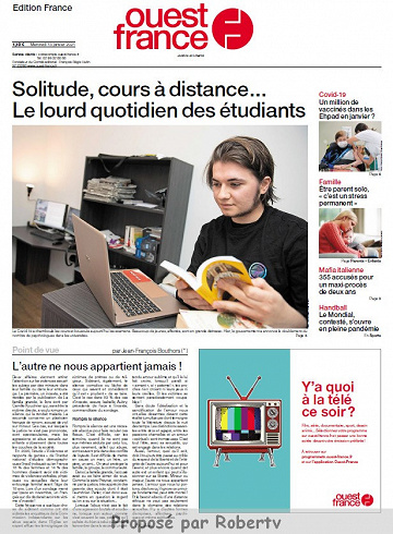 Ouest France - Mercredi 13 Janvier 2021