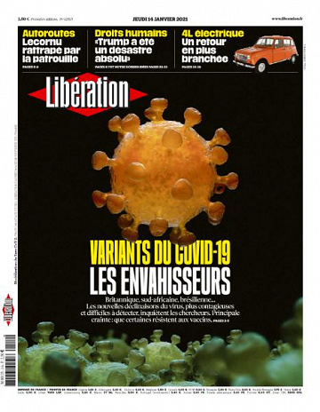 Libération du Jeudi 14 Janvier 2021