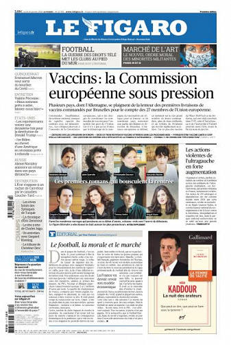 Le Figaro du Jeudi 14 Janvier 2021