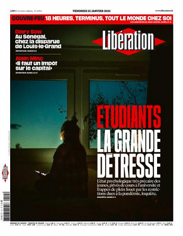 Libération du Vendredi 15 Janvier 2021