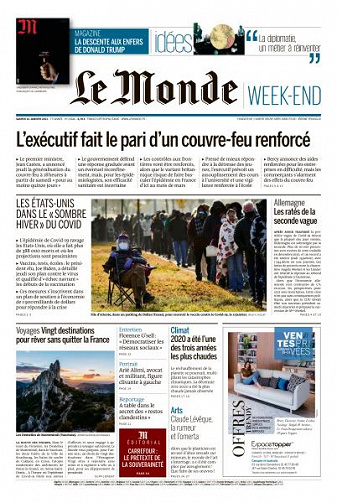 Le Monde du Samedi 16 Janvier 2021